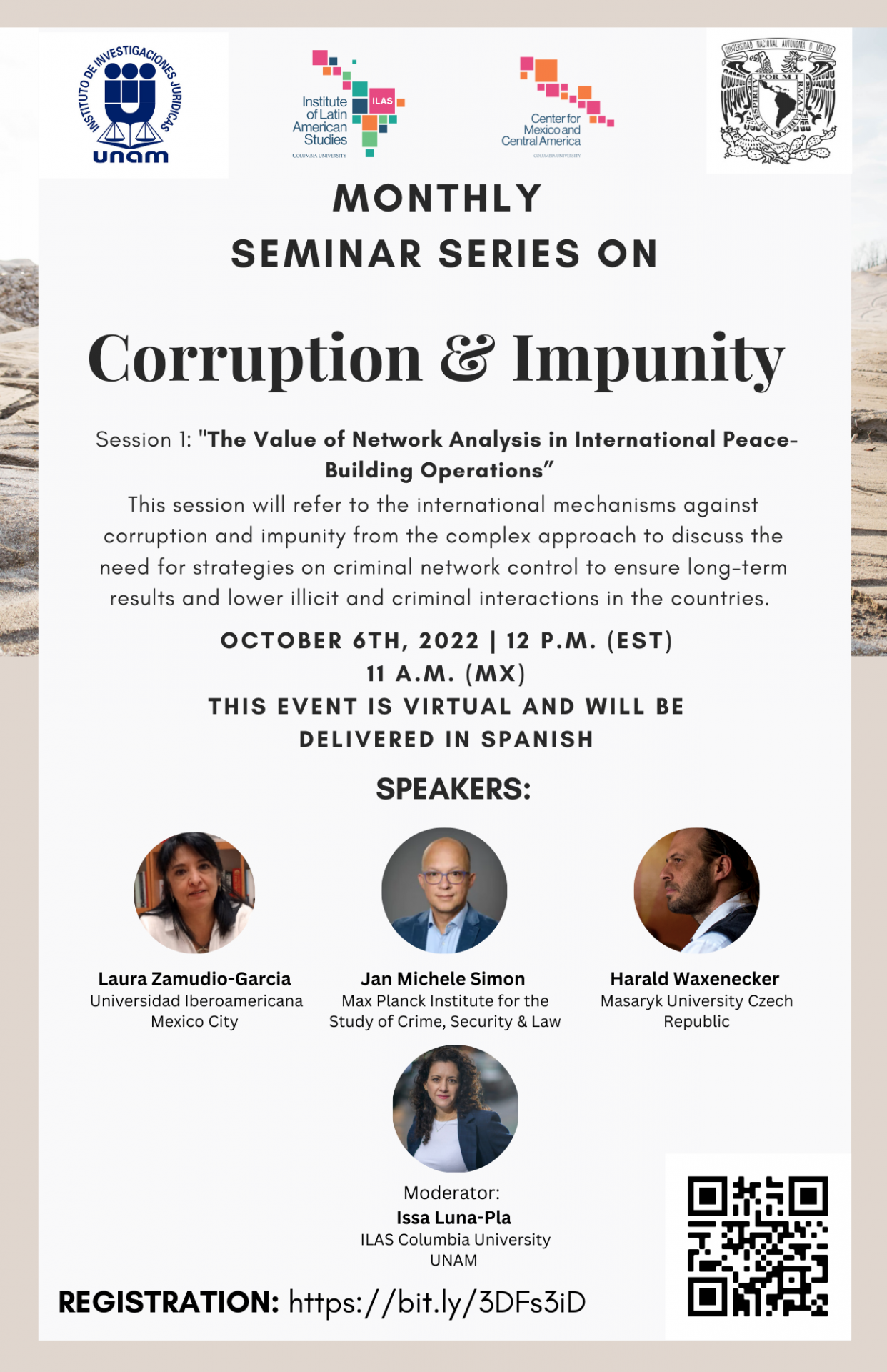 Flyer: Monthly Seminar Series on Corruption & Impunity
