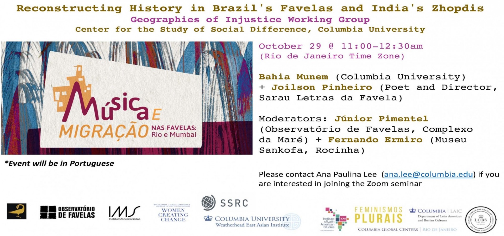 Flyer for the event