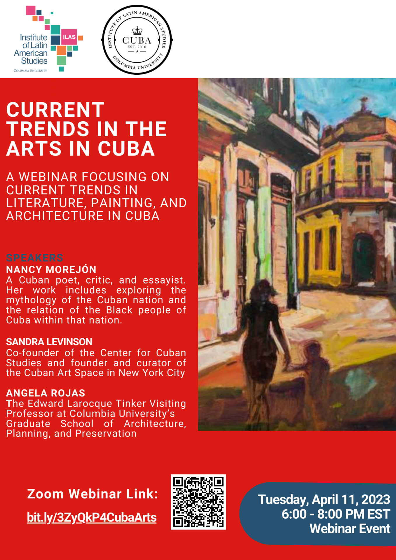 Event poster with image of cuban drawing