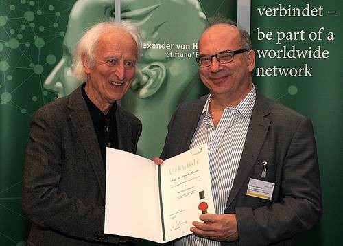 image of Claudio Lomnitz receiving award for Alexander von Humboldt Award 