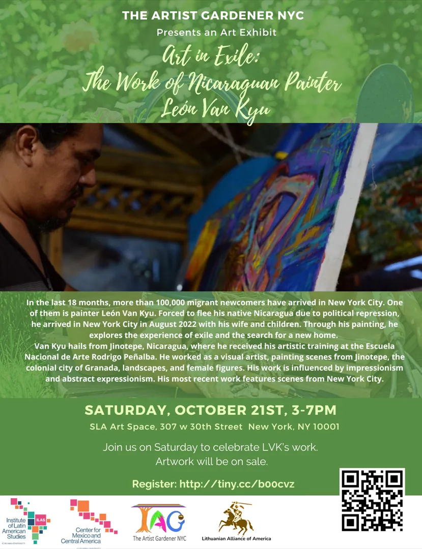 Flyer Art in Exile: The Work of Nicaraguan Painter León Van Kyu