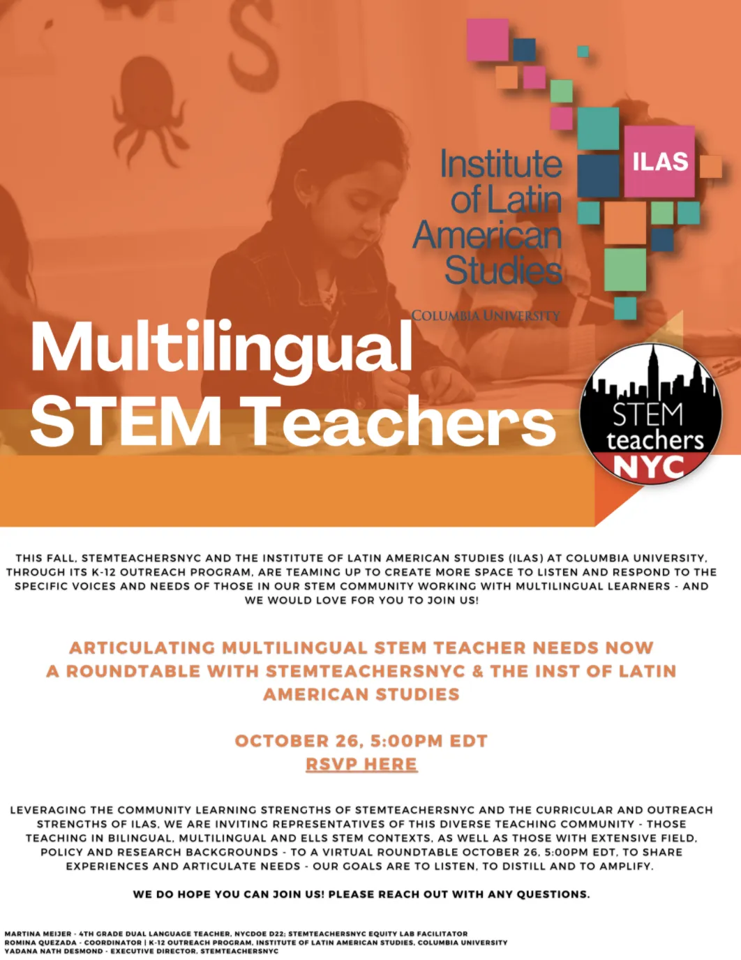 Flyer for the event