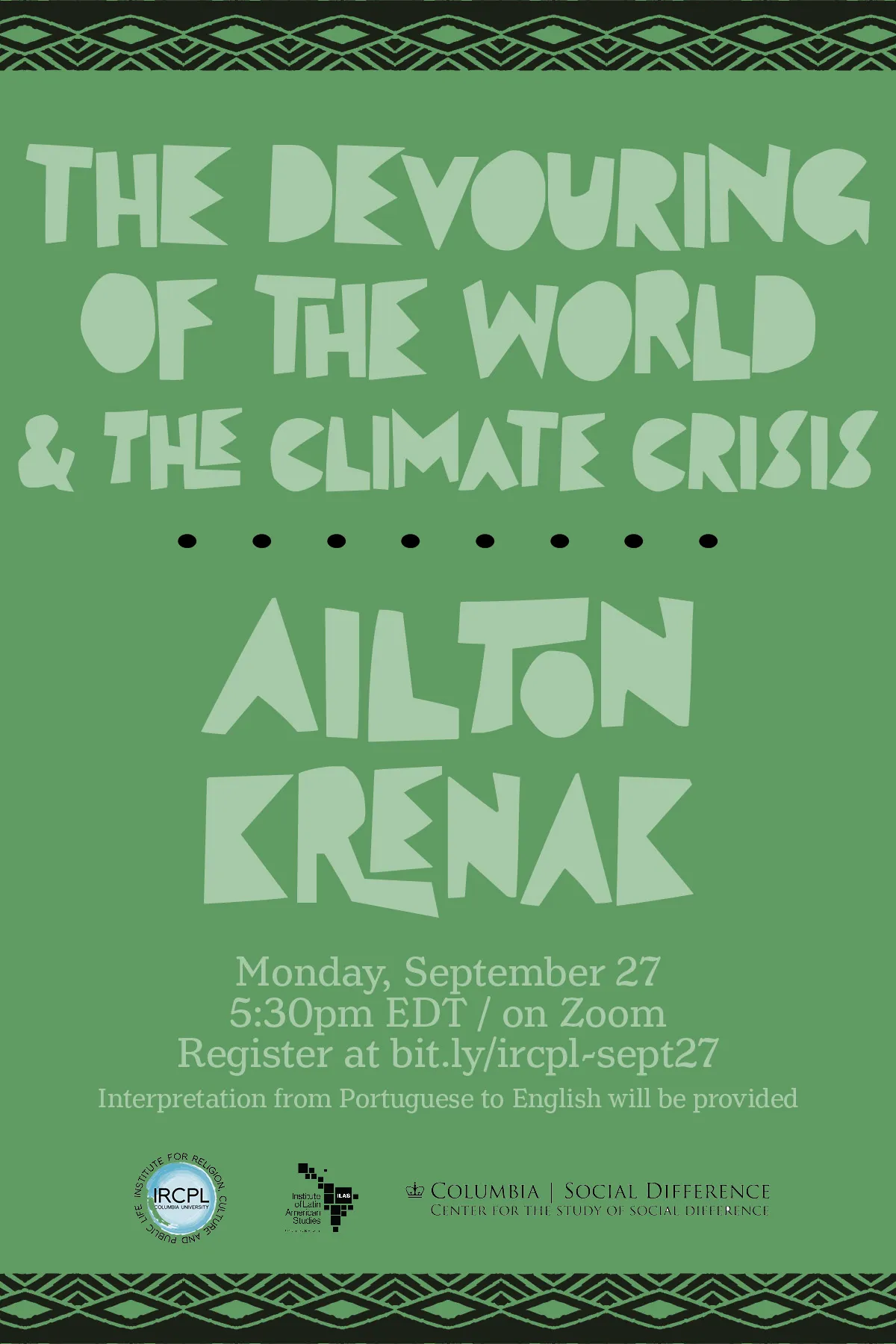 Flyer for the event
