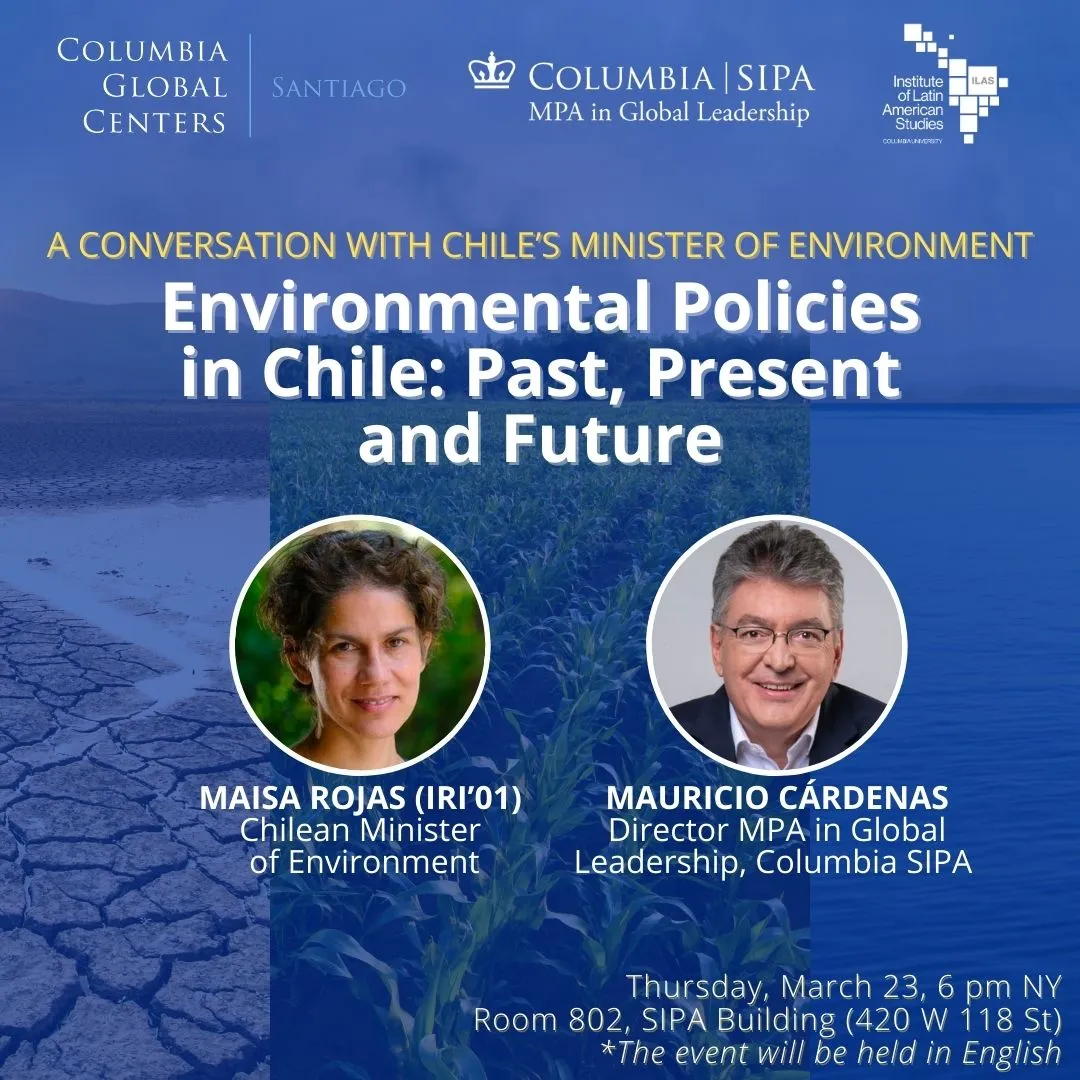 Image of Event Flyer with co-sponsor logos at the top, speaker images and bios, background of water and nature
