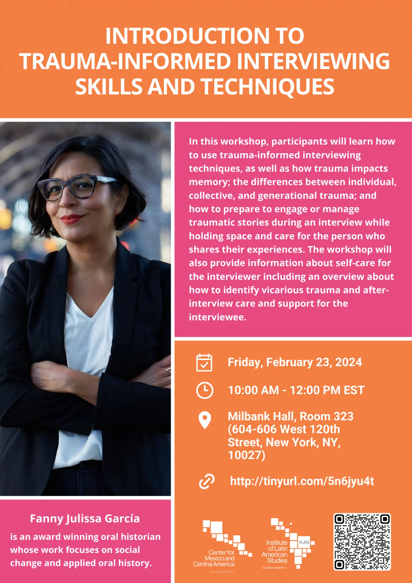 Introduction to Trauma-Informed Interviewing Skills and Techniques Flyer